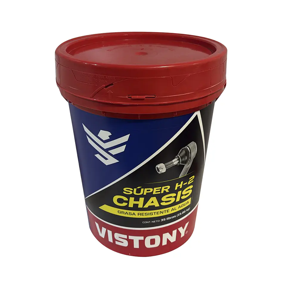 BALDE GRASA CHASIS SUPER H-2 ROJO 16 KILOS VISTONY **LLEVA 2 O MÁS UNIDADES Y OBTÉN TU DESCUENTO EN EL CARRITO DE COMPRAS**   1