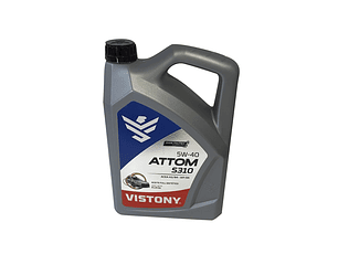 ACEITE ATTOM S310 SAE 5W40 ACEA A5/-API 4 LITROS VISTONY