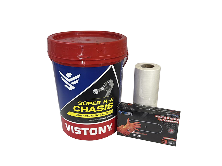 Grasa Chasis H-2 Rojo 16kg + accesorios 1