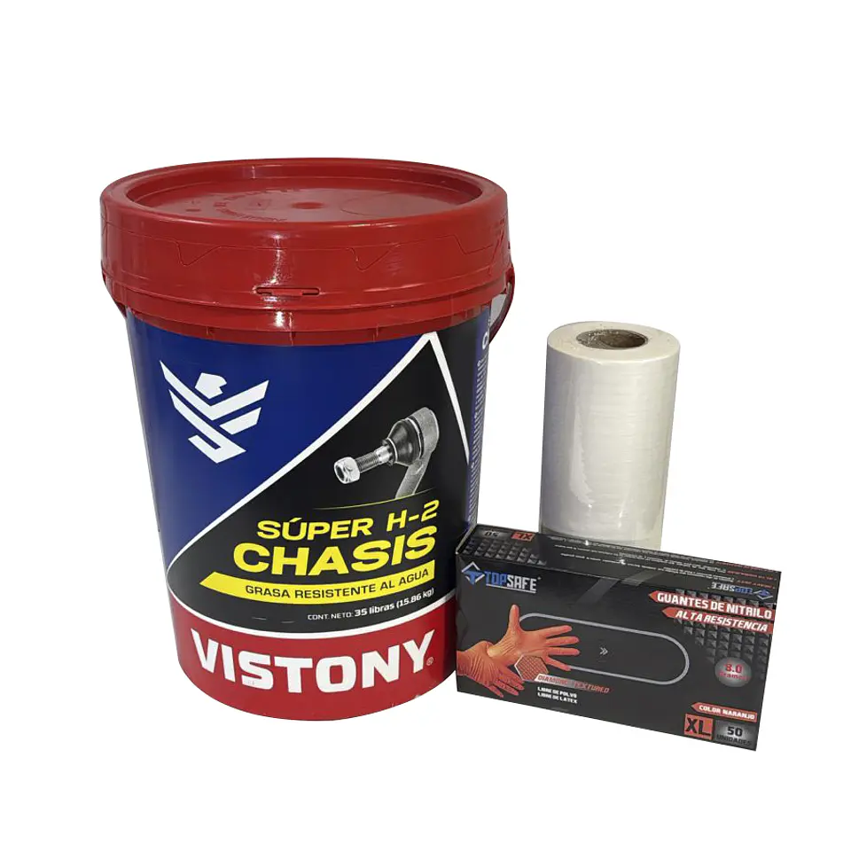 Grasa Chasis H-2 Rojo 16kg + accesorios 1