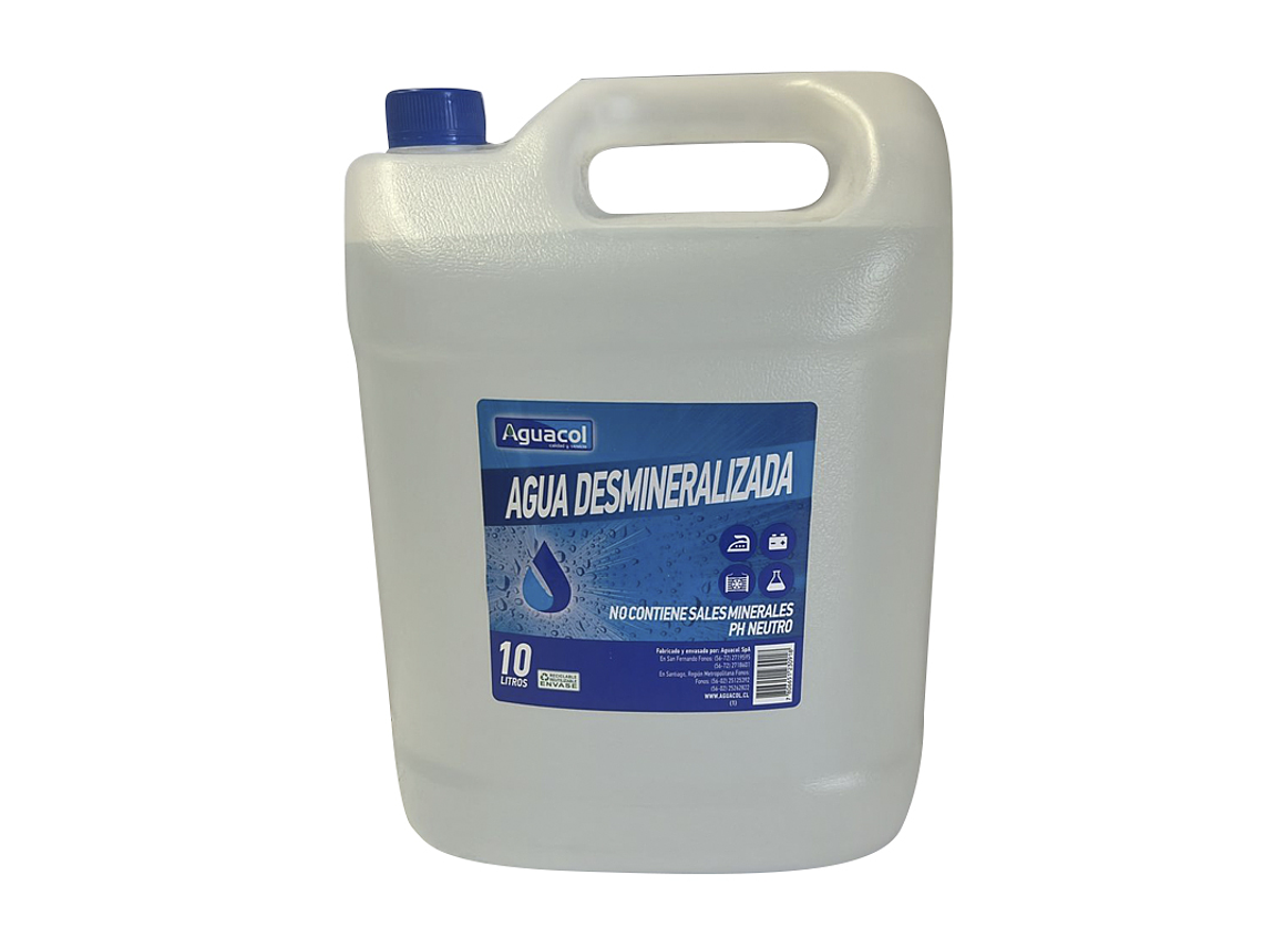 Agua Desmineralizada Bidon 10 Litros Oferta **LLEVA 2 O MÁS UNIDADES Y OBTÉN TU DESCUENTO EN EL CARRITO DE COMPRAS**   1