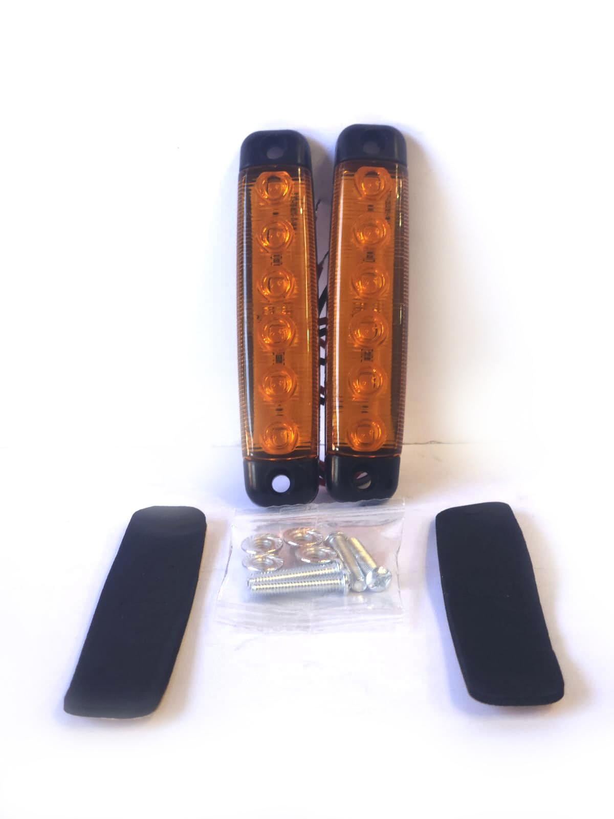 Luz Lateral LED Rectangular  AMBAR,Led - Set 2 unidades