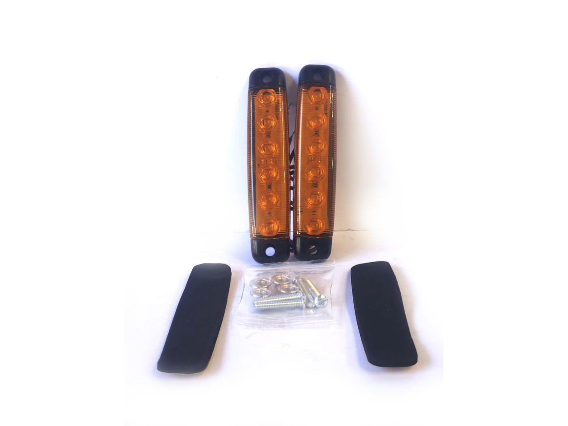 Luz Lateral LED Rectangular  AMBAR,Led - Set 2 unidades 1