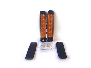 Luz Lateral LED Rectangular  AMBAR,Led - Set 2 unidades