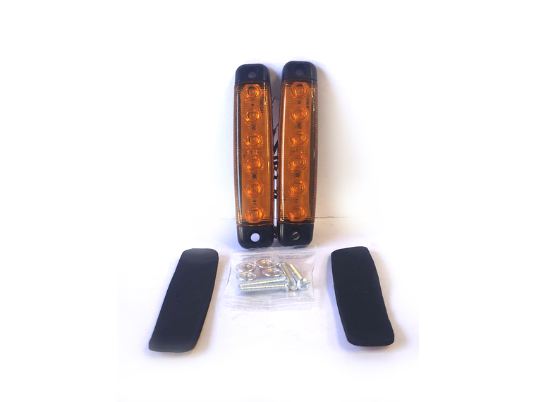 Luz Lateral LED Rectangular  AMBAR,Led - Set 2 unidades 1