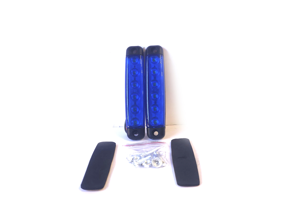 Luz Lateral LED Rectangular  AZUL,Led - Set 2 unidades 1