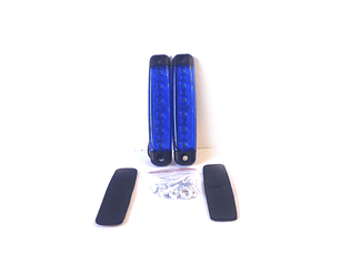 Luz Lateral LED Rectangular  AZUL,Led - Set 2 unidades