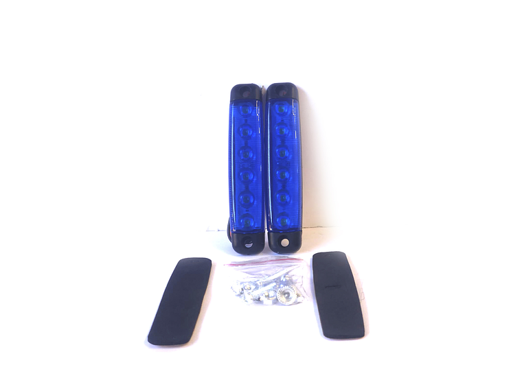 Luz Lateral LED Rectangular  AZUL,Led - Set 2 unidades 1