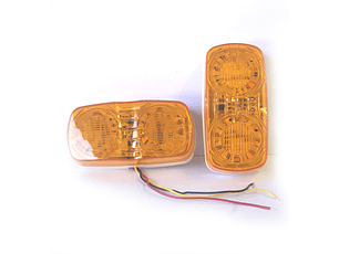 Luz Lateral LED Rectangular Robusta AMBAR led 4x2