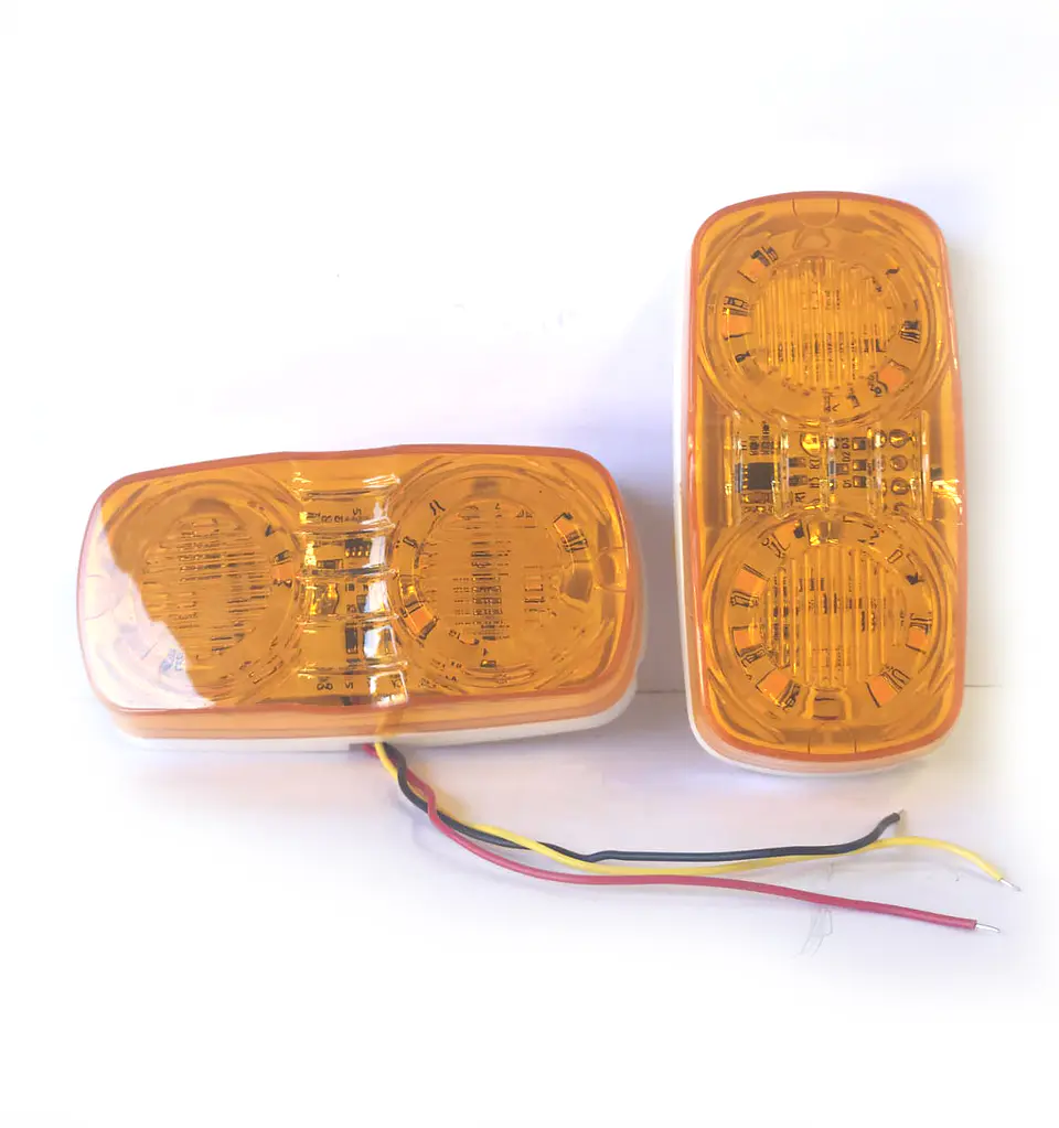 Luz Lateral LED Rectangular Robusta AMBAR led 4x2 1