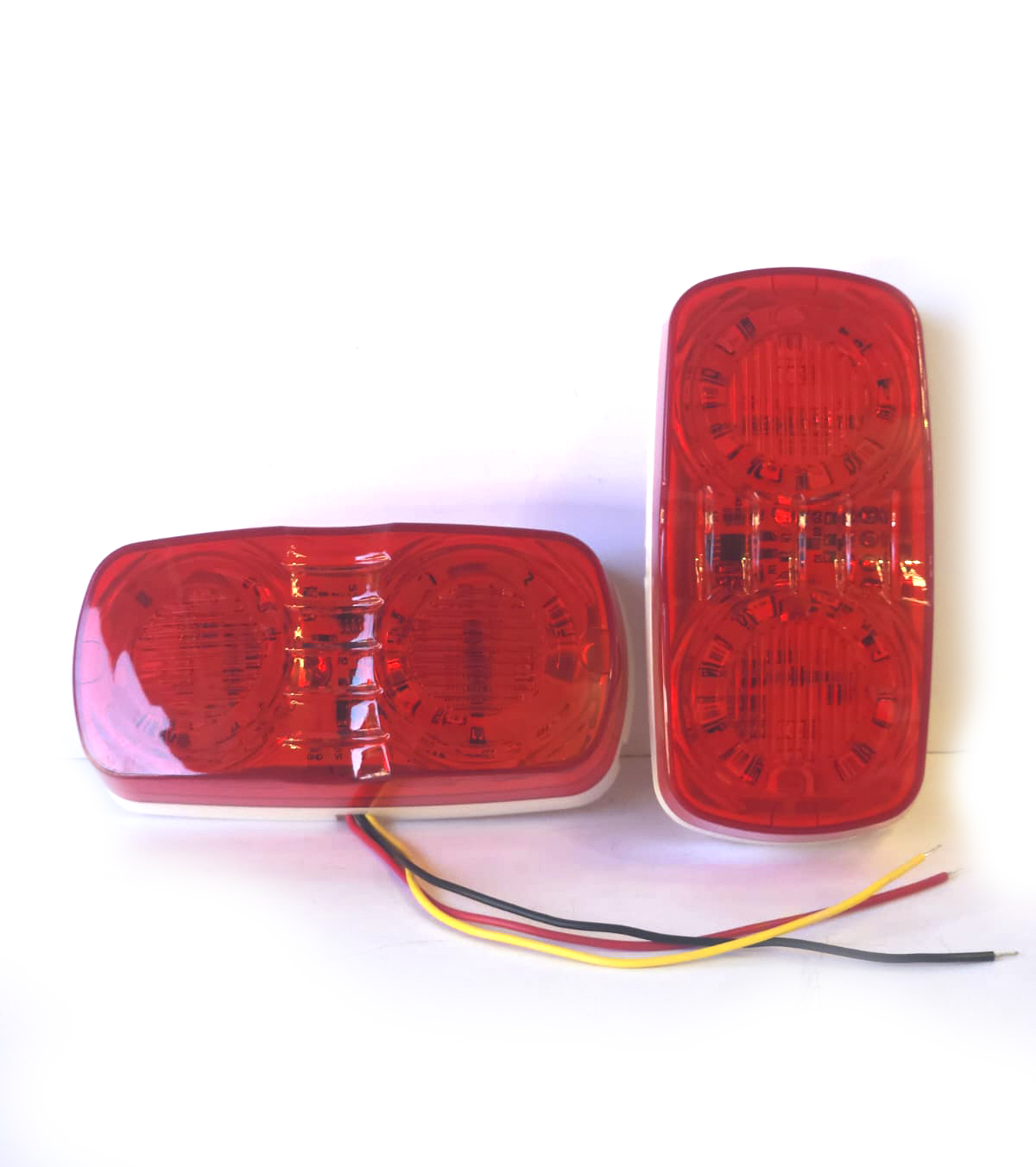 Luz Lateral LED Rectangular Robusta ROJO, Led 4x2