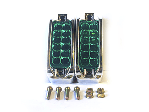 Luz Lateral LED Rectangular Moderna AZUL,12 LED / SET 2 unidades 