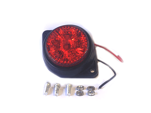 Luz Lateral LED Circular  ROJO, 6 LED- Set de 2 Unidades