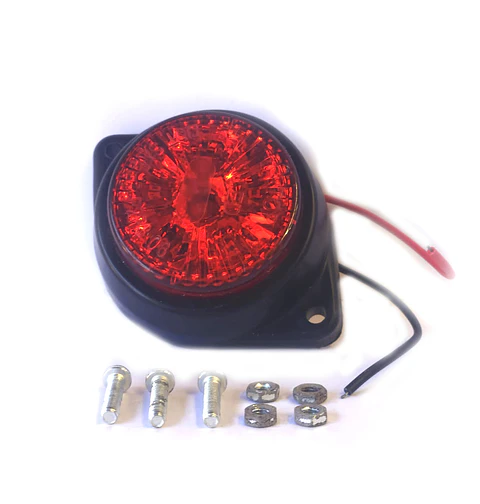 Luz Lateral LED Circular  ROJO, 6 LED- Set de 2 Unidades