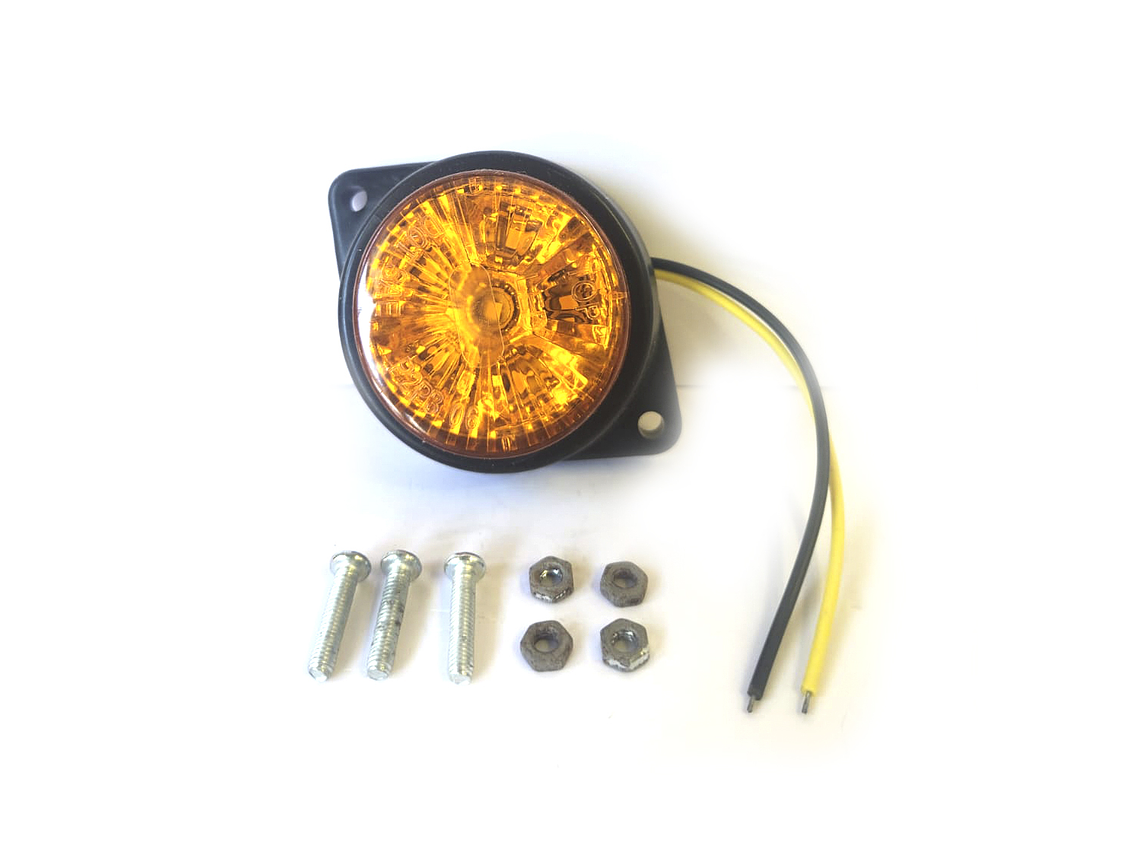 Luz Lateral LED Circular AMBAR, 6 LED- Set de 2 Unidades 1