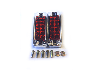 Luz Lateral LED Rectangular Moderna VERDE12 LED / SET 2 unidades 