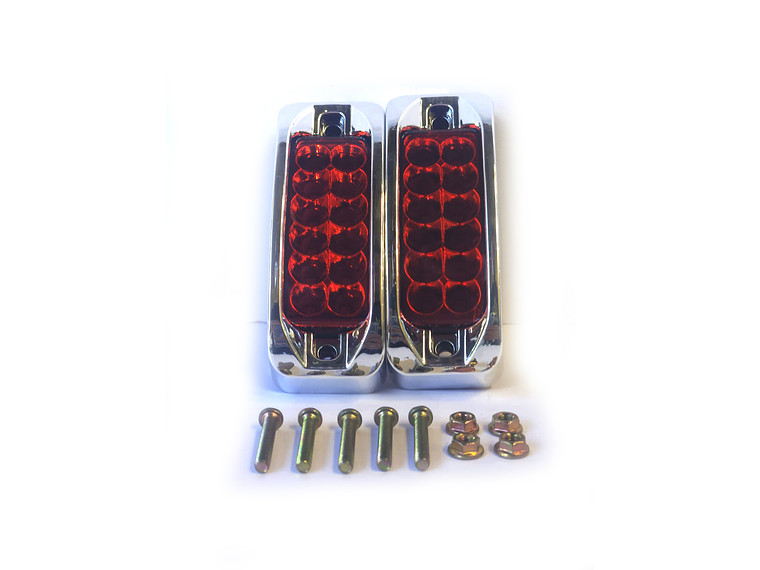 Luz Lateral LED Rectangular Moderna VERDE12 LED / SET 2 unidades  1