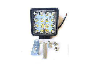 Faro de Trabajo LED Cuadrado Compacto, 16 LED