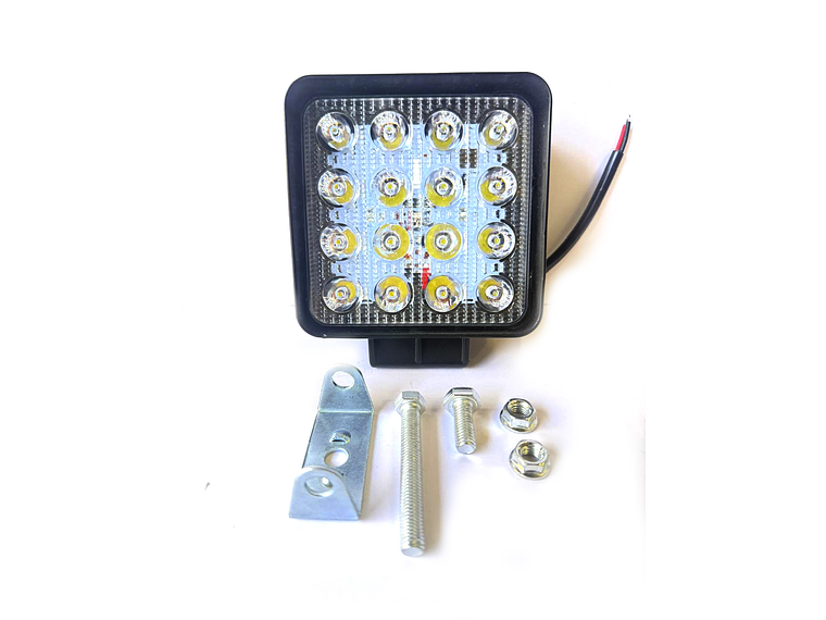 Faro de Trabajo LED Cuadrado Compacto, 16 LED 1
