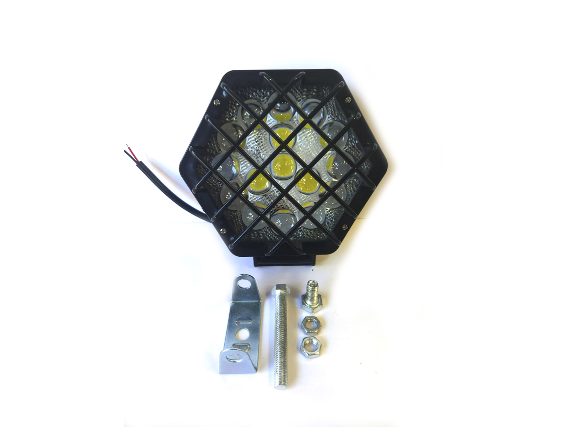 Faro de Trabajo LED Cuadrado Hexagonal,16 LED 1