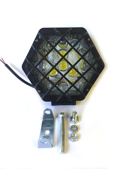 Faro de Trabajo LED Cuadrado Hexagonal,16 LED
