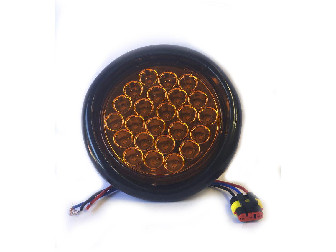 Faro Trasero LED Circular µmbar, 24 LED , con Conector 1