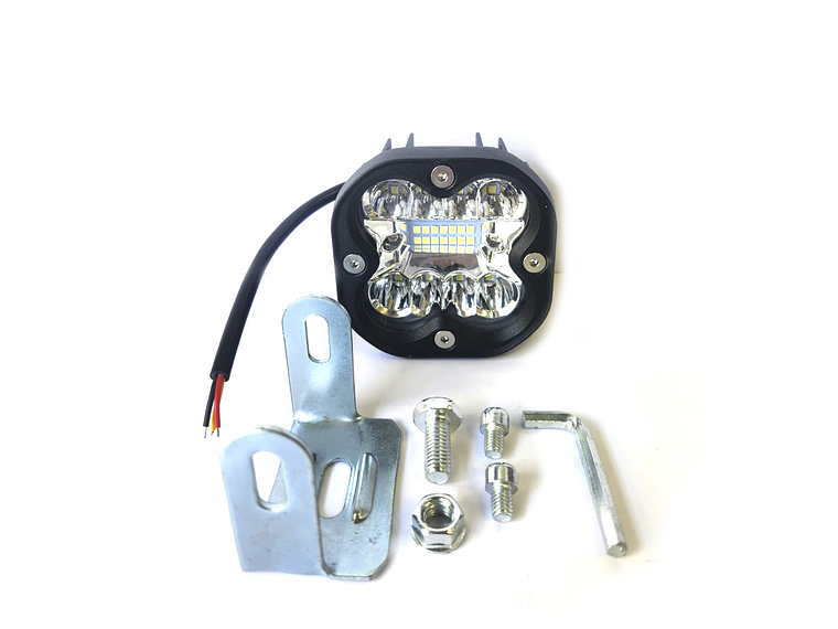 Faro de Trabajo LED Cuadrado Antiniebla µmbar,50 led, 2 posiciones 1