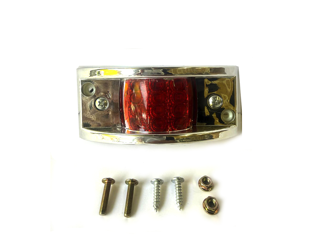 Luz de Posici¢n Estable LED Rectangular ROJO 12 LED 1