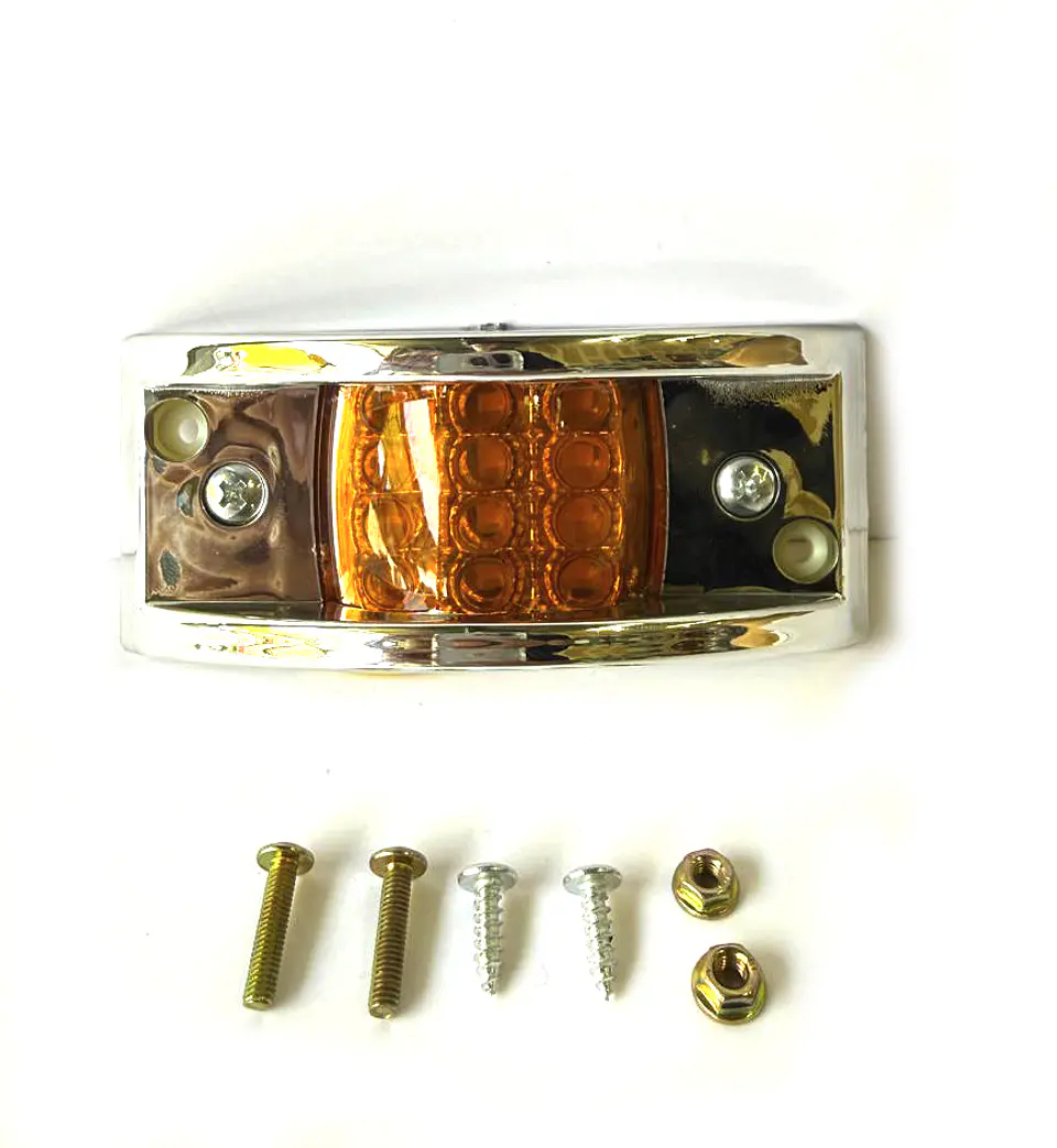 Luz de Posici¢n Estable LED Rectangular AMBAR, 12 LED 1