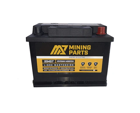 BATERIA 12V 55 AH 400 CCA BORNE POSITIVO DERECHO
