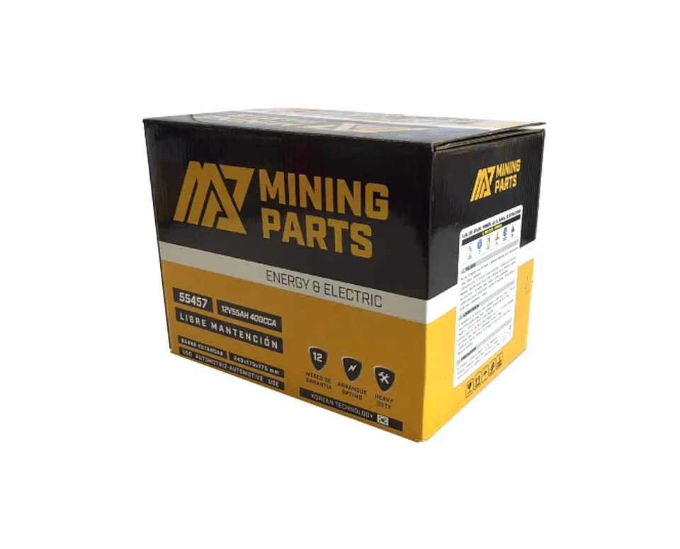 BATERIA 12V 55 AH 400 CCA BORNE POSITIVO DERECHO 4