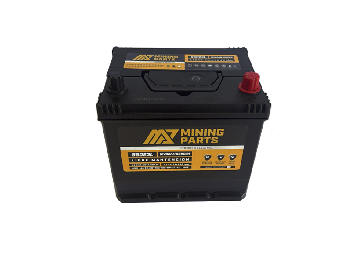 BATERIA 12V 60 AH 550 CCA BORNE POSITIVO DERECHO 3
