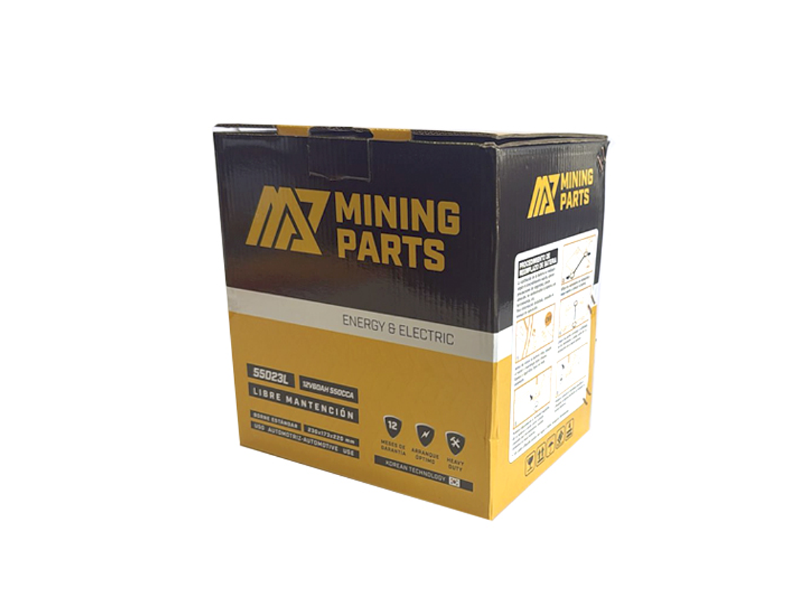 BATERIA 12V 60 AH 550 CCA BORNE POSITIVO DERECHO 4