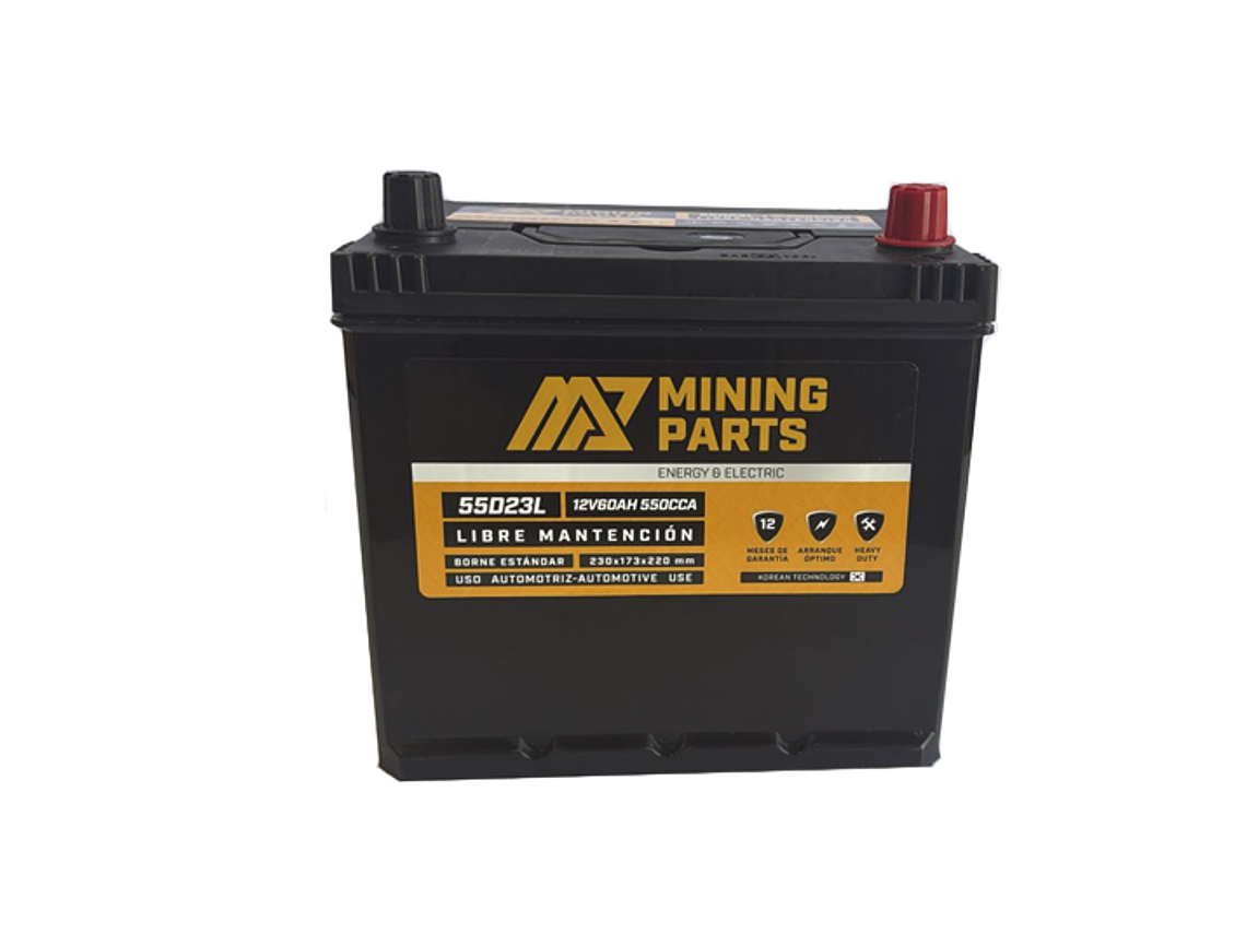 BATERIA 12V 60 AH 550 CCA BORNE POSITIVO DERECHO 1