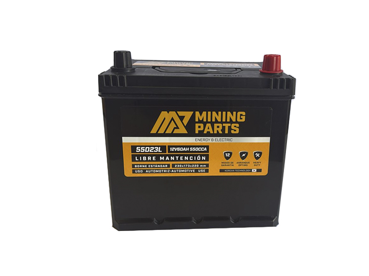 BATERIA 12V 60 AH 550 CCA BORNE POSITIVO DERECHO 1