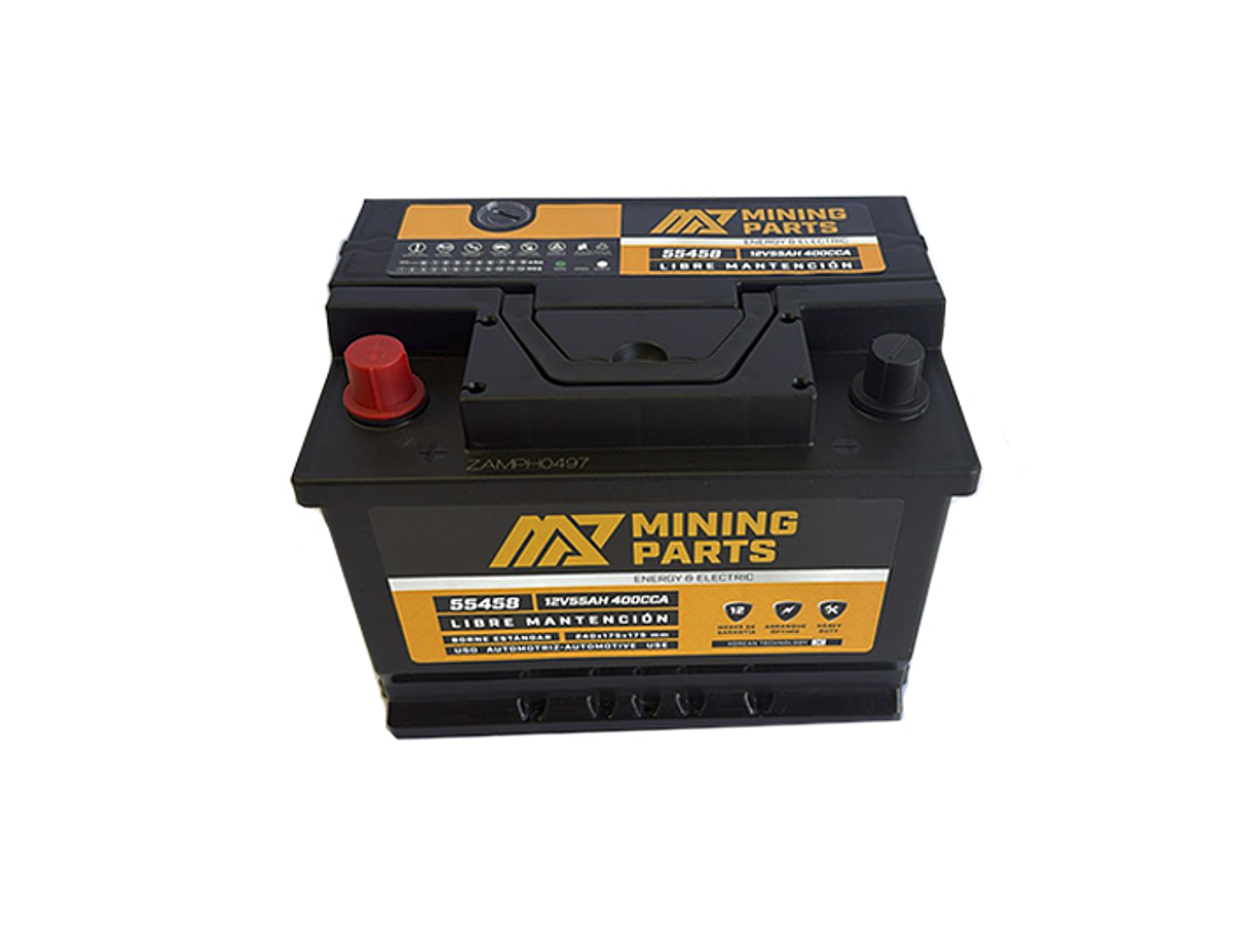 BATERIA 12V 55 AH 400 CCA BORNE POSITIVO IZQUIERDO 3