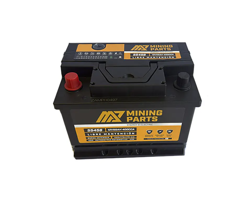 BATERIA 12V 55 AH 400 CCA BORNE POSITIVO IZQUIERDO 3