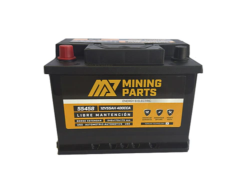 BATERIA 12V 55 AH 400 CCA BORNE POSITIVO IZQUIERDO
