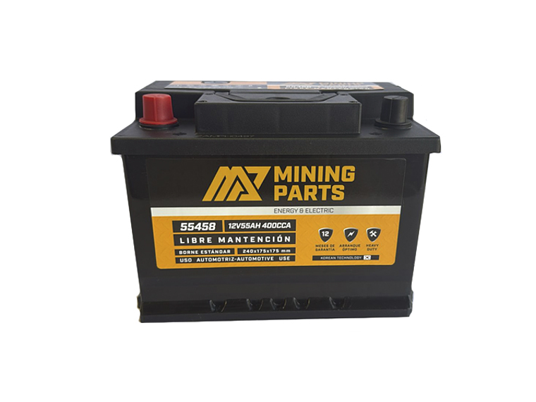 BATERIA 12V 55 AH 400 CCA BORNE POSITIVO IZQUIERDO 1