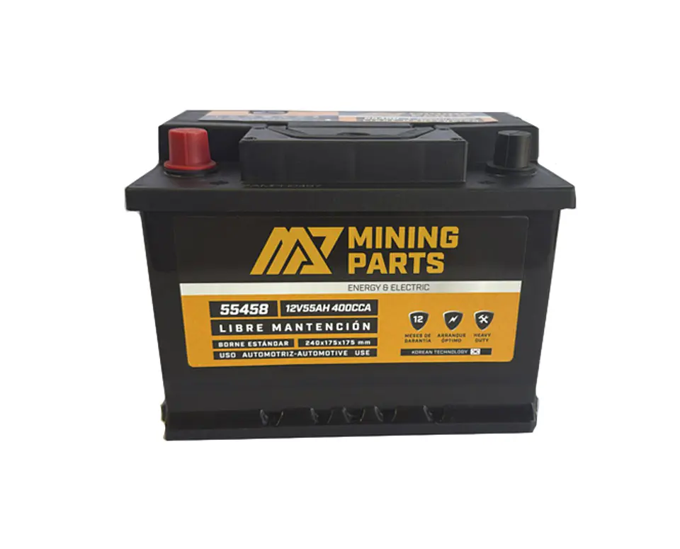 BATERIA 12V 55 AH 400 CCA BORNE POSITIVO IZQUIERDO 1