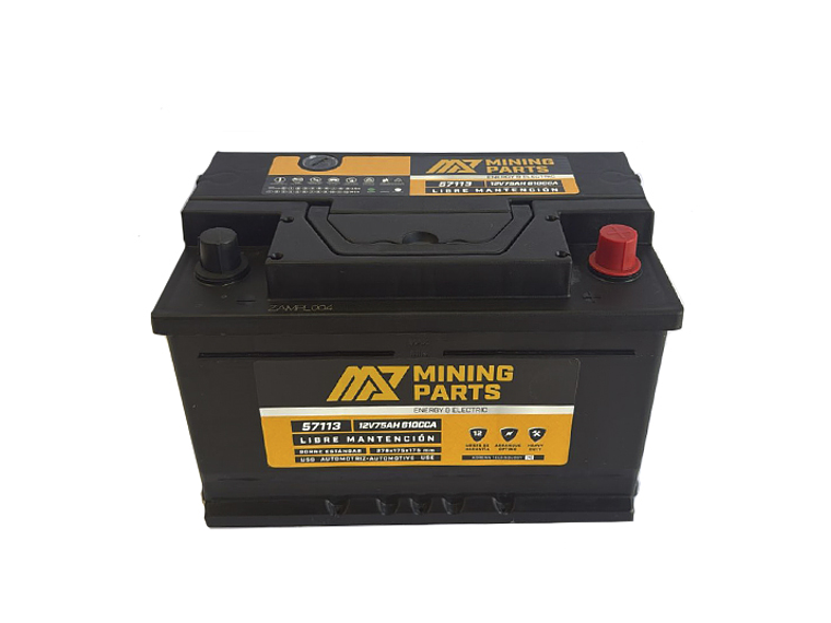 BATERIA 12V 75 AH 610 CCA BORNE POSITIVO DERECHO 3