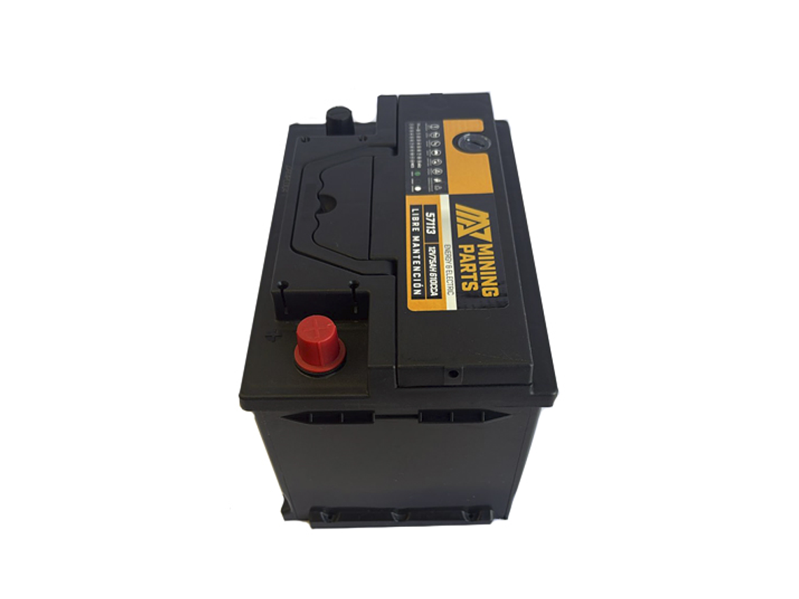 BATERIA 12V 75 AH 610 CCA BORNE POSITIVO DERECHO 2