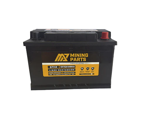 BATERIA 12V 75 AH 610 CCA BORNE POSITIVO DERECHO