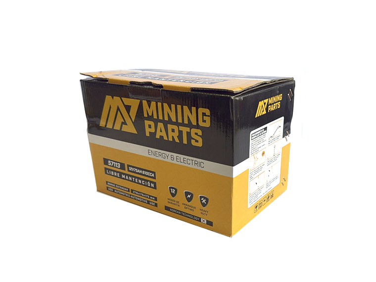 BATERIA 12V 75 AH 610 CCA BORNE POSITIVO DERECHO 4