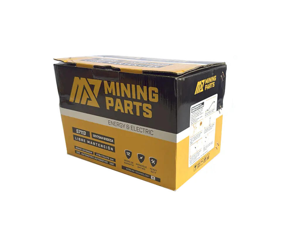 BATERIA 12V 75 AH 610 CCA BORNE POSITIVO DERECHO 4