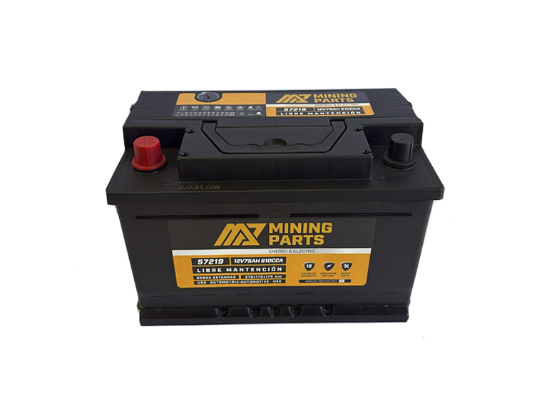 BATERIA 12V 75 AH BORNE POSITIVO IZQUIERDO 3