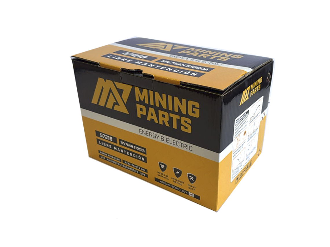 BATERIA 12V 75 AH BORNE POSITIVO IZQUIERDO 4