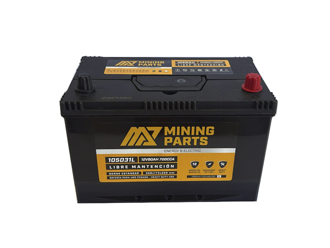 BATERIA 12V 90 AH 700 CCA BORNE POSITIVO DERECHO 3