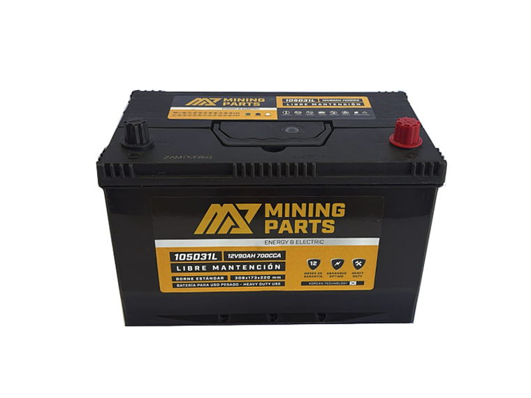 BATERIA 12V 90 AH 700 CCA BORNE POSITIVO DERECHO 3