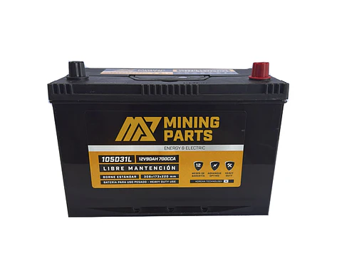 BATERIA 12V 90 AH 700 CCA BORNE POSITIVO DERECHO